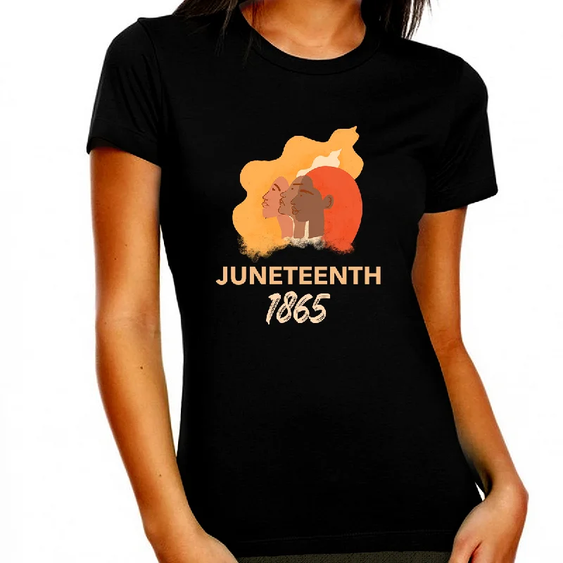 Juneteenth Black History T-shirt for Women Freedom Day Womens Black Pride Tee Cozy Warm Stylish