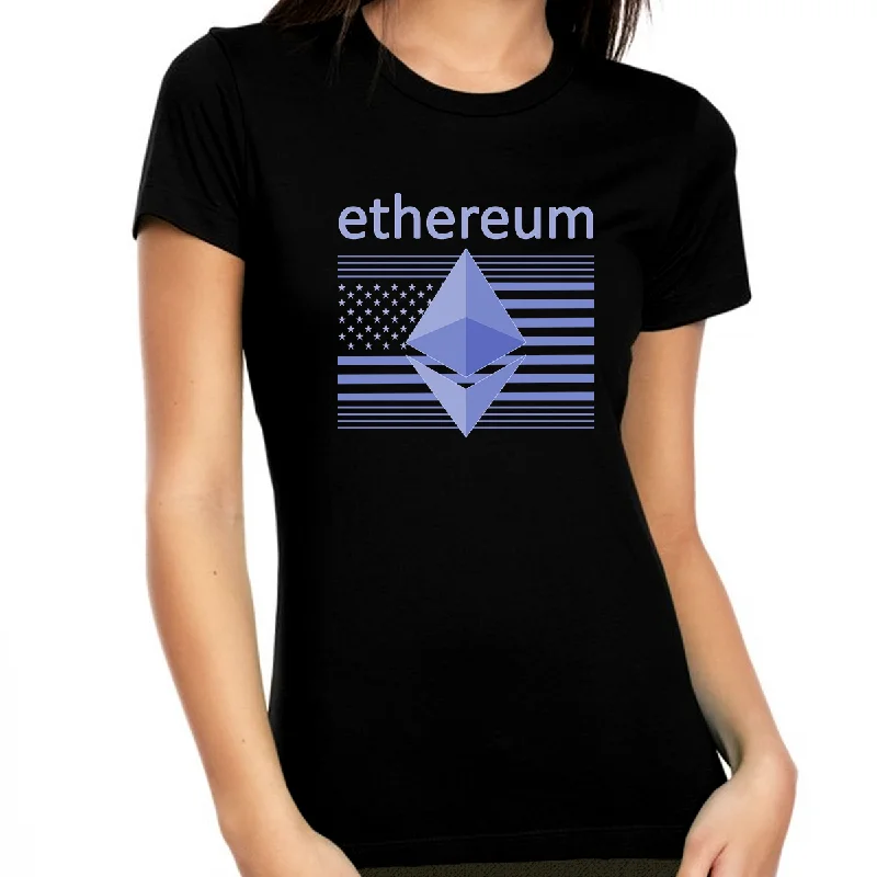 Crypto Shirts for Women Crypto Gifts Ethereum Shirt Crypto Shirt ETH Crypto Shirts for Women Crypto Shirt Chenille Fabric Brocade Fabric Lace Fabric