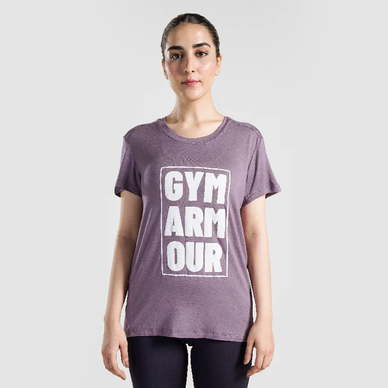 GymArmour Tee (Lavender) Sequined Glittery Shiny