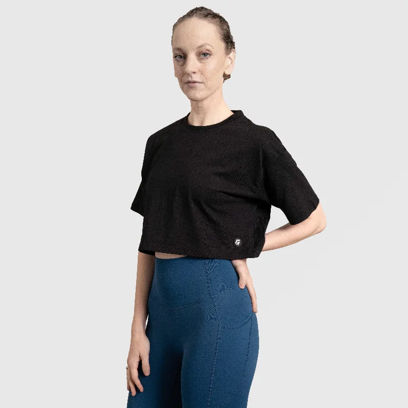 Harmony Glide Tee (Black) Mesh Fabric Canvas Fabric Denim Fabric