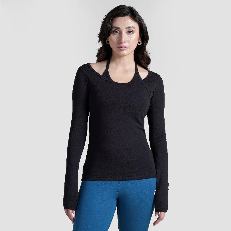 Innovflex Tee (Black) Spandex Blend Rayon Blend Denim Blend