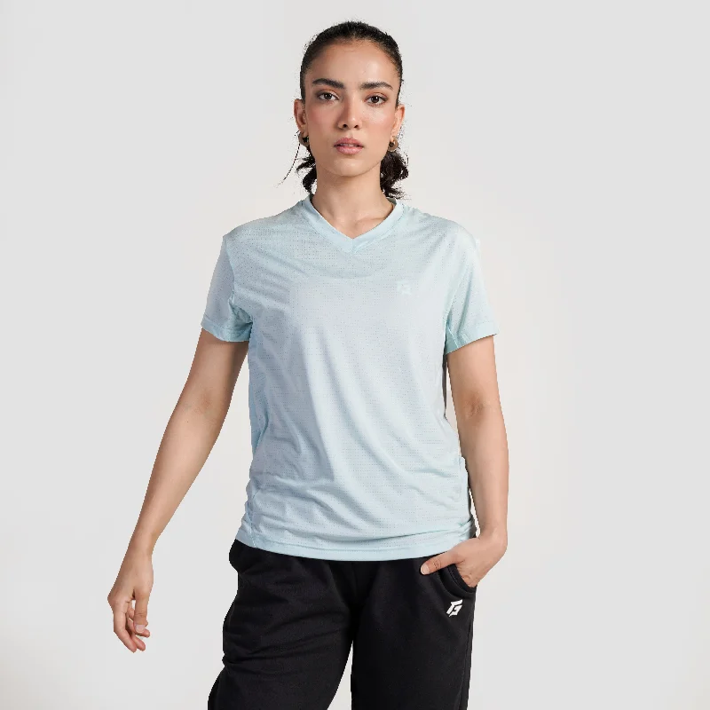 Power Pulse Tee (Light Blue) Front Pockets Side Pockets Patch Pockets