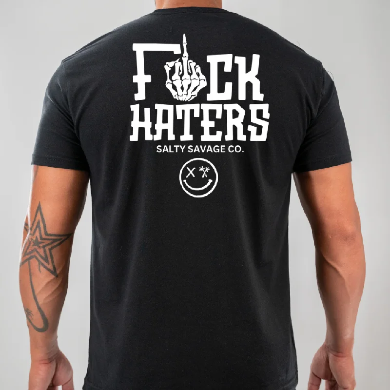 Salty Savage Unisex "FUCK HATERS" Tee | V2 Terry Blend Velvet Blend Canvas Blend