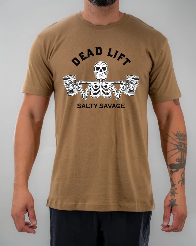 Salty Savage Unisex Garbage "DEAD LIFT" Tee Zippered Buttoned Snapped