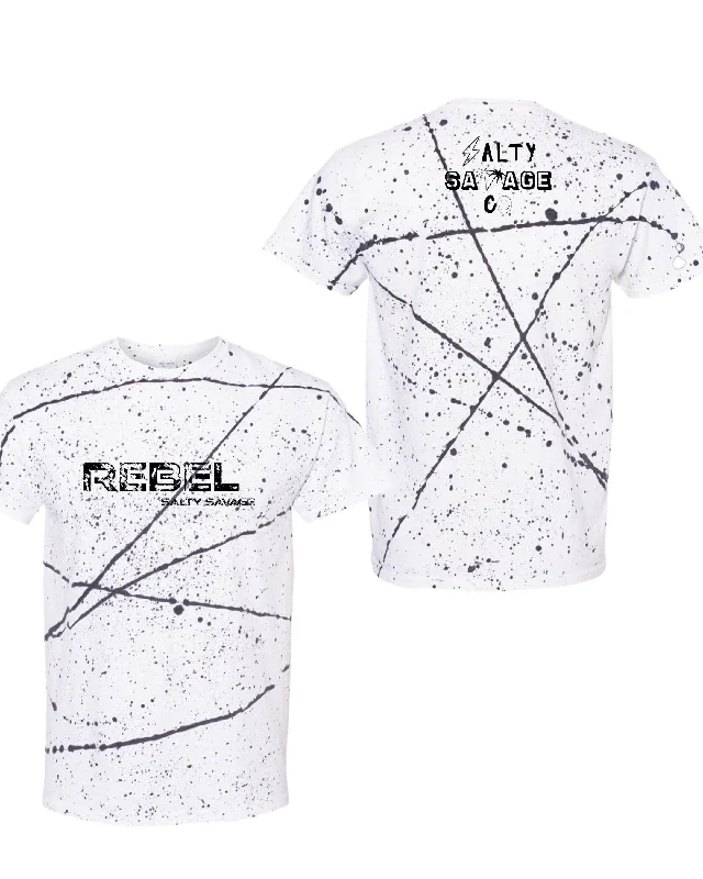 White Black Splatter