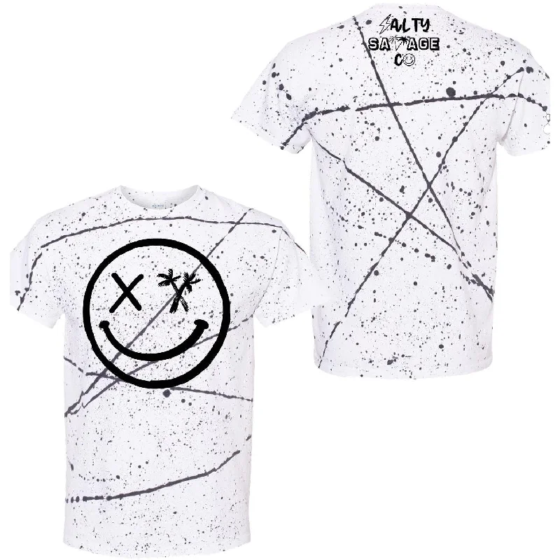 White Black Splatter