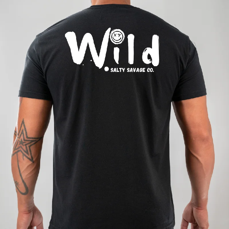 Salty Savage Unisex  “Wild" Tee | Business in the Front, Party in the Back Lace Blend Ribbed Blend Corduroy Blend