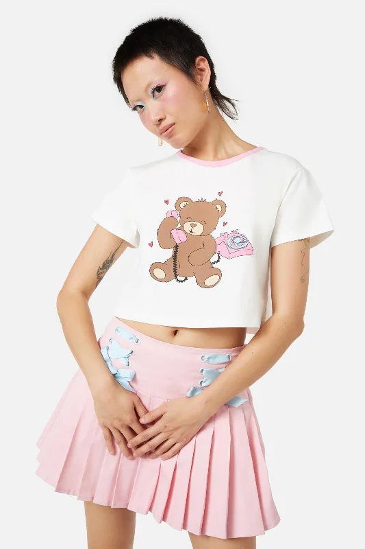 Teddy Bear Heart Tee Anti-Pilling Machine Wash Handmade