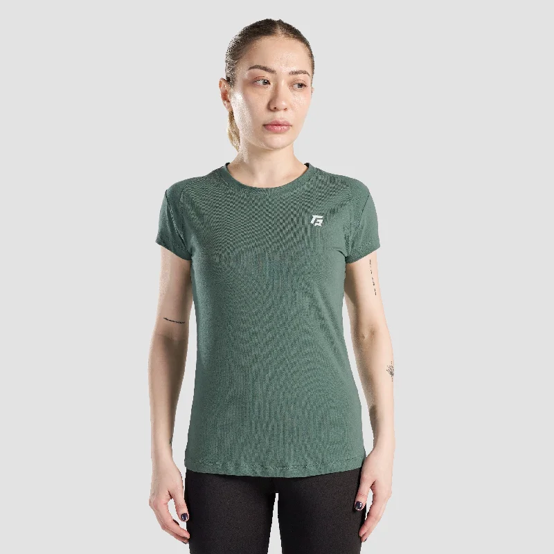 Tone Up Tee (Green) Cozy Warm Stylish