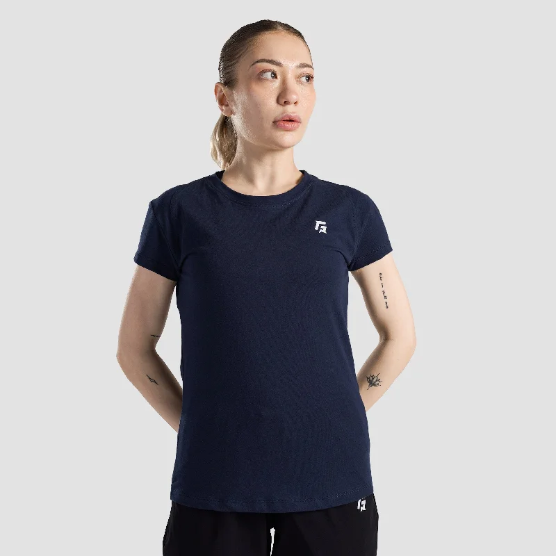 Tone Up Tee (Navy) Terry Blend Velvet Blend Canvas Blend