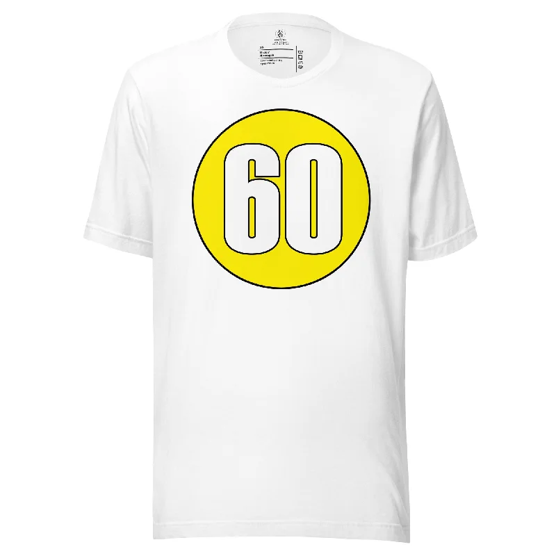 Unisex t-shirt: White on Yellow 60 Lace Blend Ribbed Blend Corduroy Blend